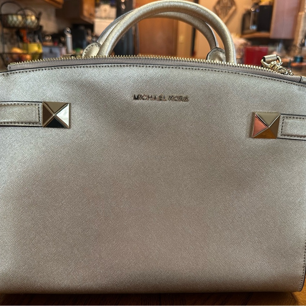 Michael Kors Metallic Gold Satchel